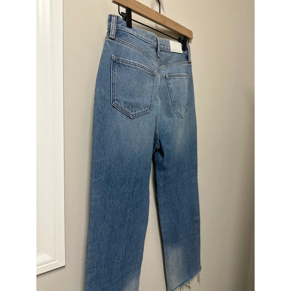 Pistola Cassie High Rise Straight Jeans‎ Rare Proto Sample Raw Hem Grunge Indie